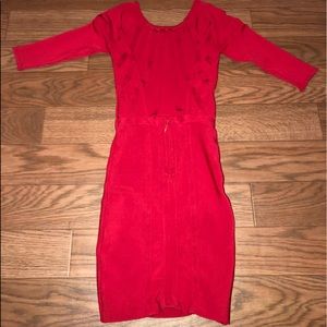 BeBe Red Bandage Dress